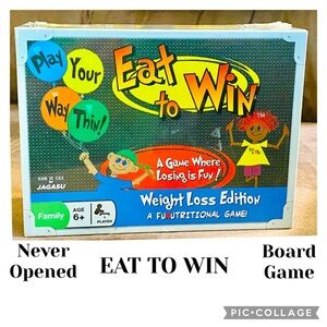 New in Plastic Board Game Eat To Win Weight Loss Edition 2011